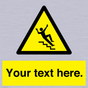 Custom Slippery Stairs Sign